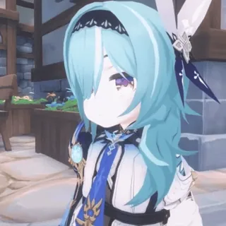 🧐 Eula Genshin Impact Anime, Eula, Genshin Impact, Game, Karakter whatsapp sticker