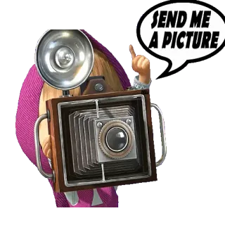 MASHA AND THE BEAR @STIKERFORALL whatsapp stickers
