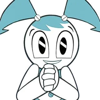 😮 Jenny Wakeman My Life as a Teenage Robot dessin animé, robot, ado, personnage telegram sticker