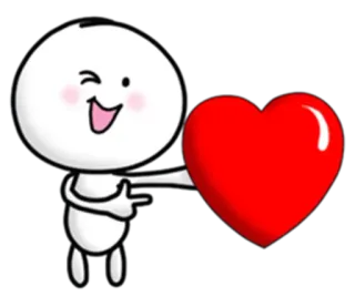 😘 amore, cuore, carino, cartone animato, personaggio telegram sticker
