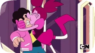 👐 Steven Universe cartoon, kus, liefde, animatie, Steven Universe, Spinel telegram sticker