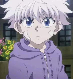 😐 Killua Zoldyck Hunter x Hunter アニメ, キャラクター, キルア, キルア=ゾルディック, HUNTER×HUNTER, HxH telegram sticker