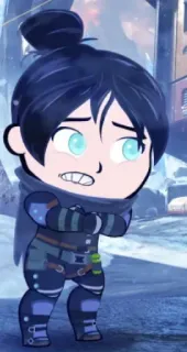 😔 Wraith Apex Legends wraith, apex legends, character, video game, sticker telegram sticker