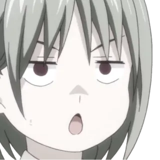 🍙 Anime, Mangá, Cara engraçada, Fofo, Sticker, Desenho animado telegram sticker