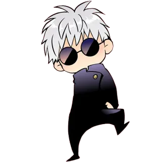 😎 Gojo Satoru Jujutsu Kaisen gojo satoru, anime, manga, jujutsu kaisen, personnage telegram sticker