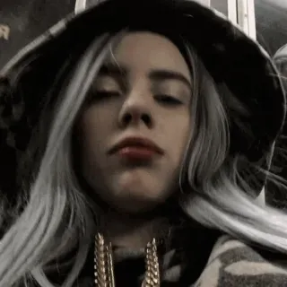 💚 Billie Eilish Billie Eilish, cantante, pop star, celebrità, musica telegram sticker