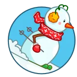 Snowman telegram stickers