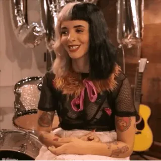 😌 Melanie Martinez Sänger, Musiker, Melanie Martinez, Porträt, Alternative telegram sticker