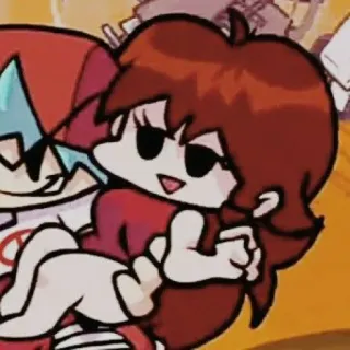 🍬 Girlfriend Friday Night Funkin' Kreskówka, Gra wideo, Friday Night Funkin', Dziewczyna, Postać, Fanart telegram sticker