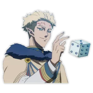 Black clover / Чёрный клевер telegram stickers