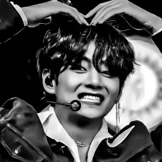 🖇 V K-Pop, BTS, V, Kim Taehyung, Sänger, Idol whatsapp sticker