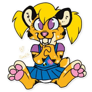 ✨ SmolSnek การ์ตูน, สัตว์, น่ารัก, คาวาอิ, ขน telegram sticker