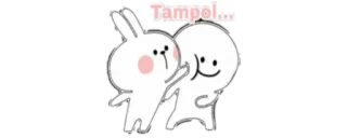 🔰 Tumoy!! cartoon, cute, animals, rabbit telegram sticker