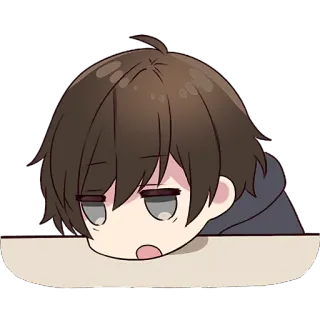 😫 anime, adormilado, aburrido, dibujos animados, cansado, manga telegram sticker