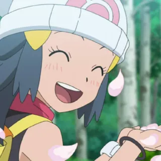 😄 Dawn Pokemon Pokémon, Dawn, Anime, Cartone animato, Personaggio telegram sticker
