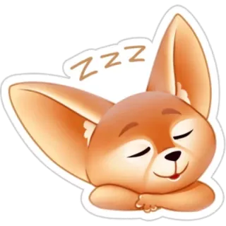 Лисёнок Фенечка telegram stickers