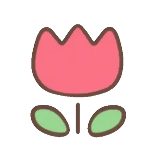🐰 flower, tulip, plant, nature, floral telegram sticker