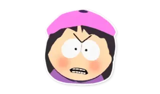 🙅 Wendy Testaburger South Park Cartoon, Wendy, South Park, Boos, Personage telegram sticker