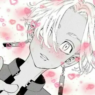 💕 Anime, Manga, Serca, Słodkie, Estetyczne, Kreskówka telegram sticker