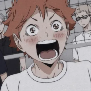 🏐 Hinata Shoyo Haikyuu!! Anime, Haikyuu, Hinata, Shoyo, Deportes, Voleibol, Emocionado, Dibujos animados telegram sticker