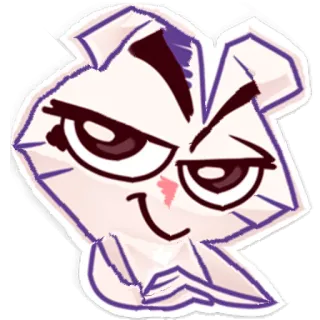 🤡 Hoạt hình, Động vật, Khuôn mặt, Biểu cảm, Cười đểu telegram sticker