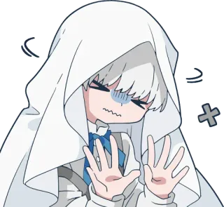Ghost and black cat :: @line_stickers telegram stickers