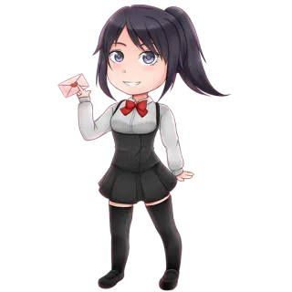 💌 Аниме, Милый, Девушка, Почта, Письмо, Форма telegram sticker