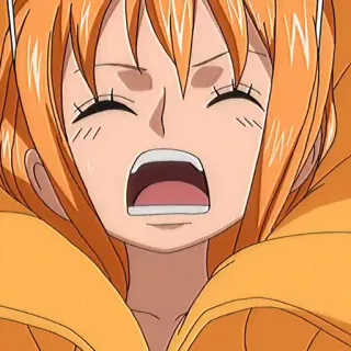 🍊 Nami One Piece Nami, Anime, One Piece, Expresión, Personaje, Manga telegram sticker