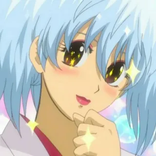 🔮 anime, chica, linda, brillo, dibujos animados telegram sticker