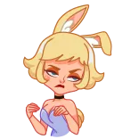 💔 Anime, Coelho, Coelhinho, Bravo, Personagem telegram sticker