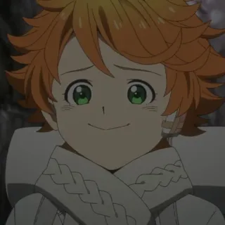 ☺️ Emma The Promised Neverland Anime, Emma, The Promised Neverland, Karakter, Senyum, Gadis whatsapp sticker