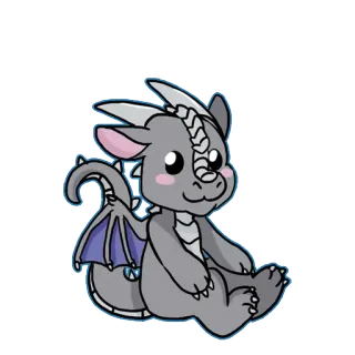 😁 龙, 可爱, 卡通, 动物, 幻想, 卡哇伊 whatsapp sticker