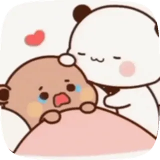 🥺 fofo, panda, urso, chorando, abraço, amor, kawaii telegram sticker