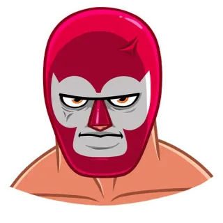 😠 El Santo Эль Санто, Мексиканский рестлер, Лучадор, Маска, Рестлинг, Персонаж whatsapp sticker