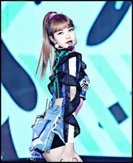 🐠 Lisa K-pop, cantora, idol, mulher, artista, Blackpink whatsapp sticker