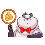 👍 Gấu trúc, Thích, Đồng ý, Tích cực, Dễ thương, Hoạt hình, Động vật whatsapp sticker