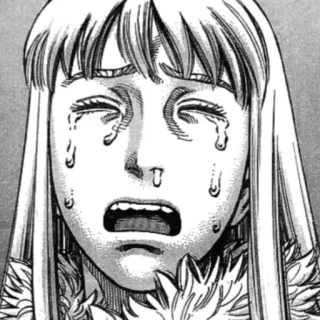 ⚔ llorando, triste, mujer, manga, lágrimas, angustiada telegram sticker