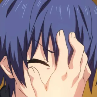 🤯 anime, sad, upset, crying, facepalm telegram sticker