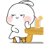 🍸 lindo, bebida, dibujos animados, animación, adorable whatsapp sticker