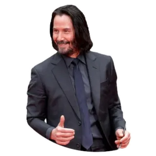 👍 Keanu Reeves Keanu Reeves, Diễn viên, Người nổi tiếng, John Wick telegram sticker