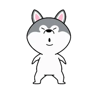 🙅‍♂️ dog, puppy, cute, animal, cartoon, illustration whatsapp sticker
