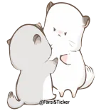 😤 chinchilla, lucu, hewan, kartun telegram sticker