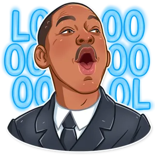 😂 LOOOOOL Mème, Will Smith, Loool, Drôle, Rire telegram sticker
