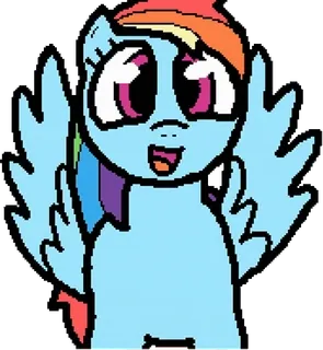 😃 Rainbow Dash My Little Pony Pony, Arcobaleno, Cartoni animati, My Little Pony telegram sticker