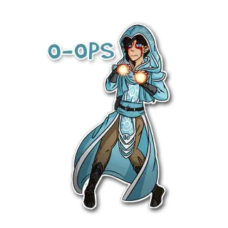 😯 0-OPS sihir, penyihir, fantasi, darah, jubah telegram sticker