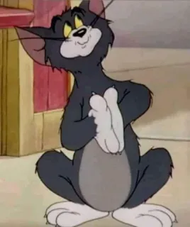 😇 Tom Cat Tom and Jerry Cartoon, Katze, Lustig, Animation, Figur telegram sticker
