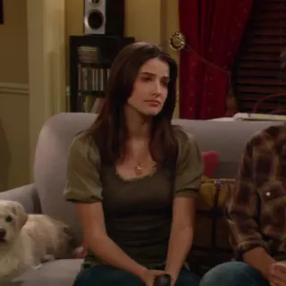 🍕 Robin Scherbatsky How I Met Your Mother truyền hình, sitcom, nữ diễn viên, chó, ghế sofa telegram sticker