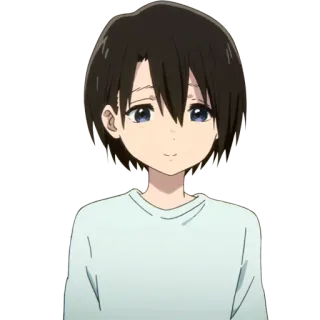 😌 Shouko Nishimiya A Silent Voice anime, sticker, cartoon, Shouko Nishimiya, A Silent Voice telegram sticker