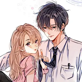 📼 Anime, Paar, Romantik, Cartoon, Liebe, Manga whatsapp sticker