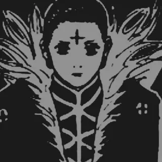 ✖️ Chrollo Lucilfer Hunter x Hunter Anime, Manga, Hunter x Hunter, Chrollo Lucilfer, Cattivo, Brigata Fantasma telegram sticker